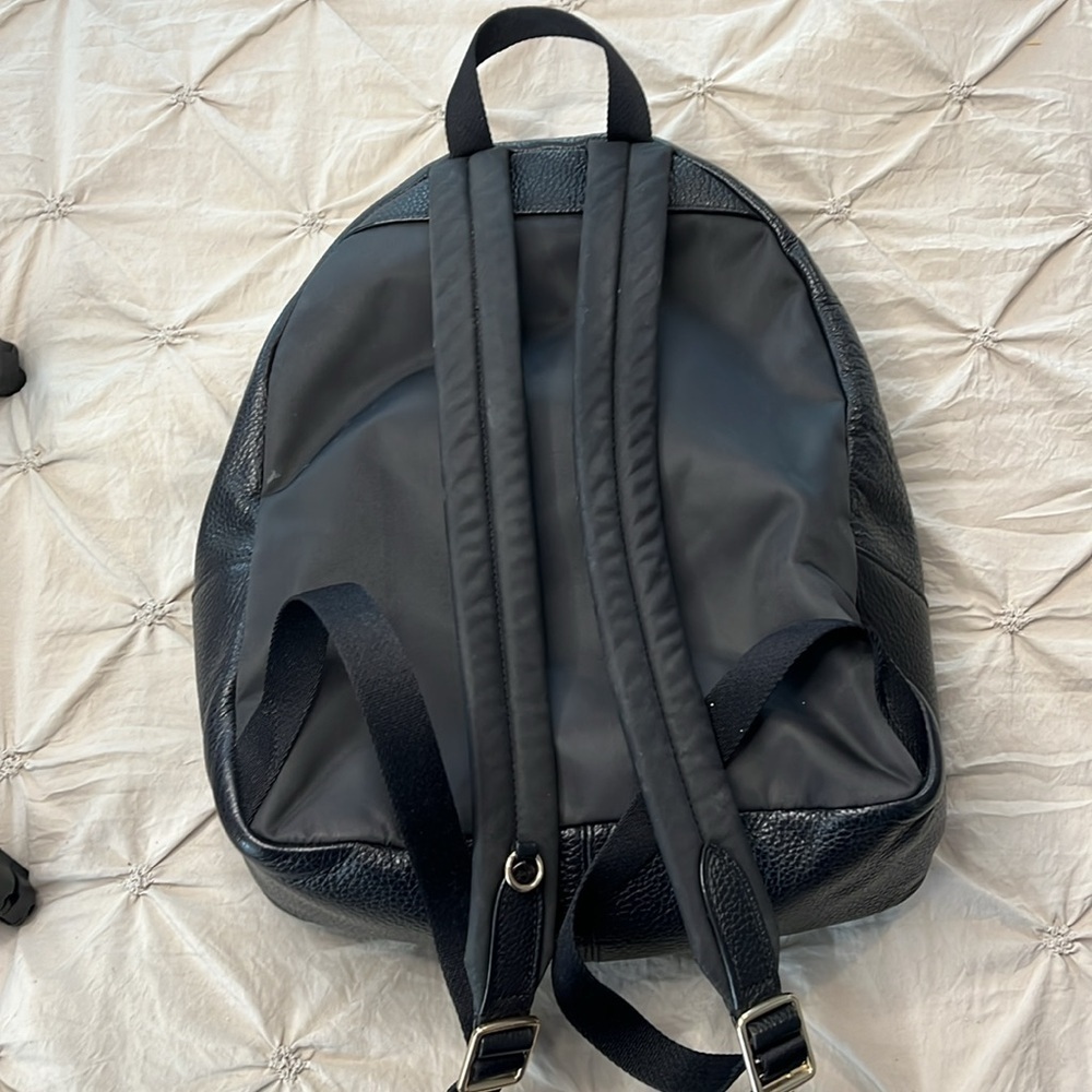 Coach Black Pebbled Leather Medium Charlie Backpack F30550 - Picture 7 of 10